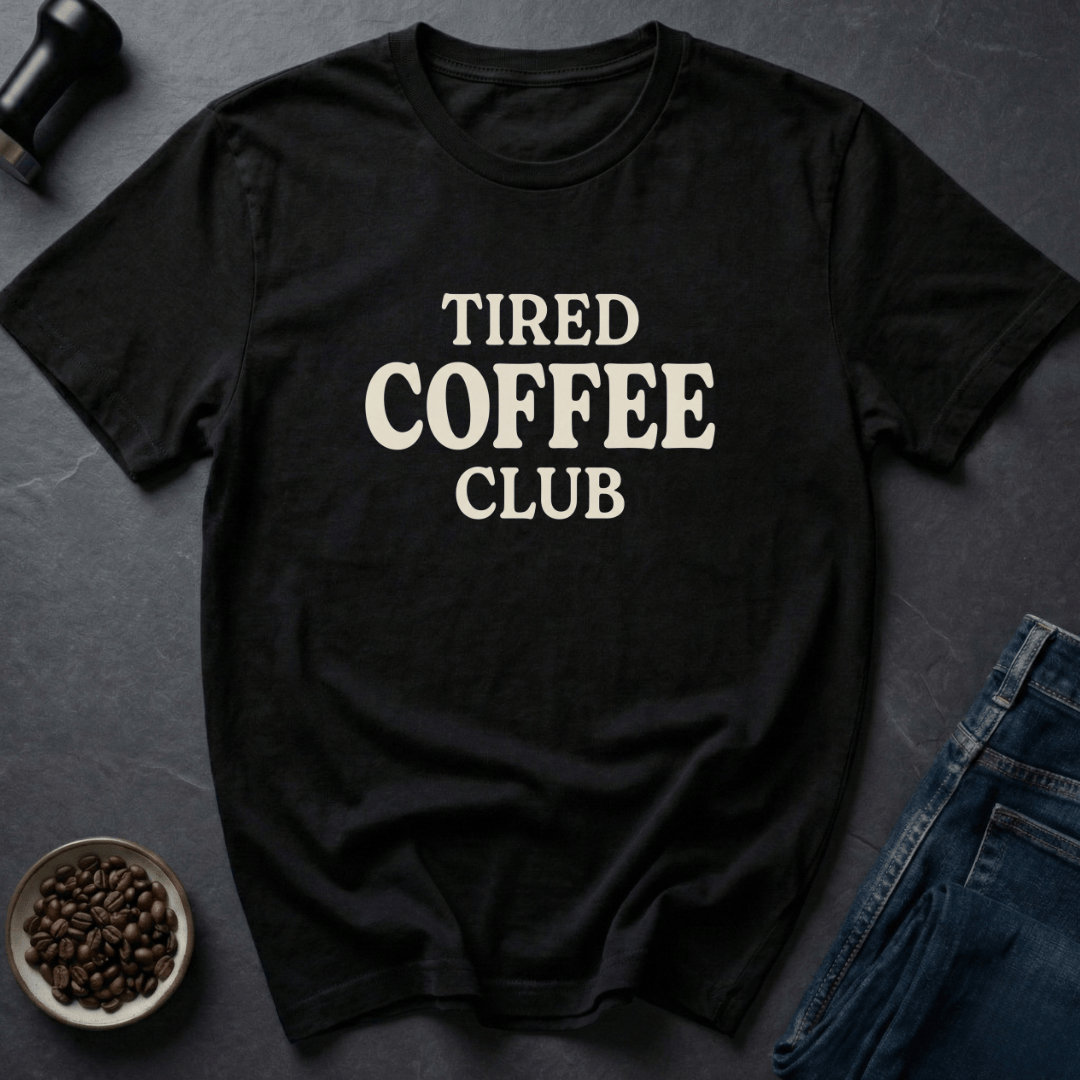 Coffee graphic Burnout Brew T-Shirt in Black / S by Caffeine Dept