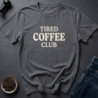 Coffee graphic Burnout Brew T-Shirt in Charcoal / S by Caffeine Dept