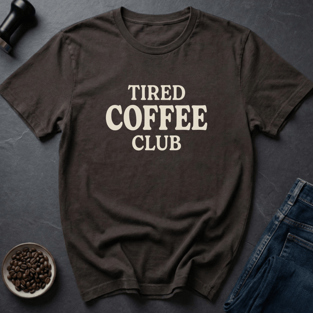 Coffee graphic Burnout Brew T-Shirt in Dark Chocolate / S by Caffeine Dept