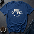 Coffee graphic Burnout Brew T-Shirt in Royal / S by Caffeine Dept