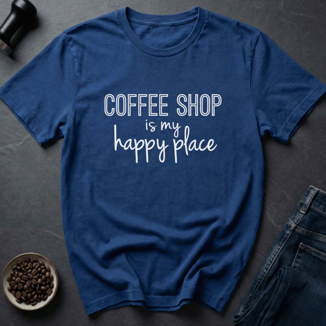 Coffee graphic Cafe Dweller T-Shirt in Royal / S by Caffeine Dept