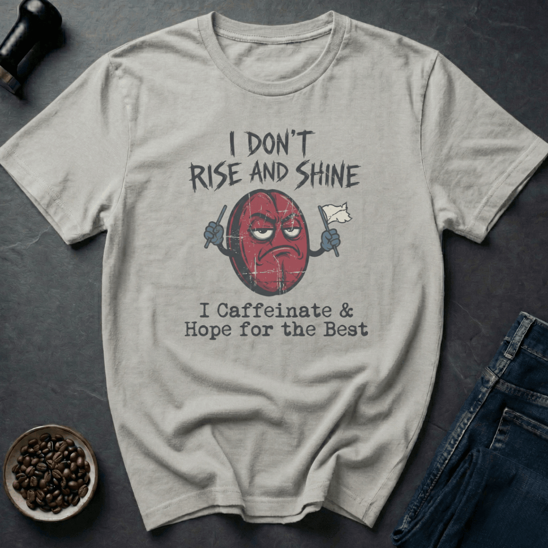Coffee graphic Caffeinate Hope T-Shirt in Ice Grey / S by Caffeine Dept