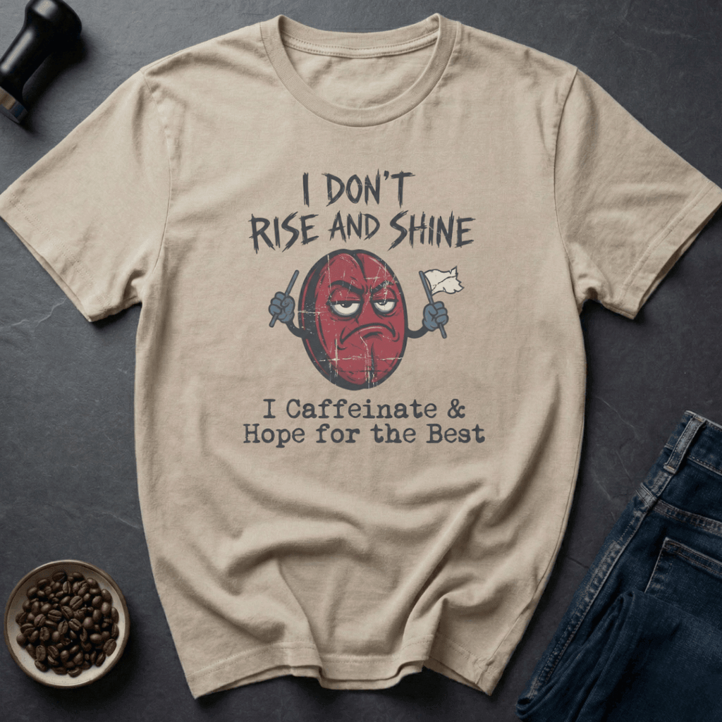 Coffee graphic Caffeinate Hope T-Shirt in Ice Grey / S by Caffeine Dept