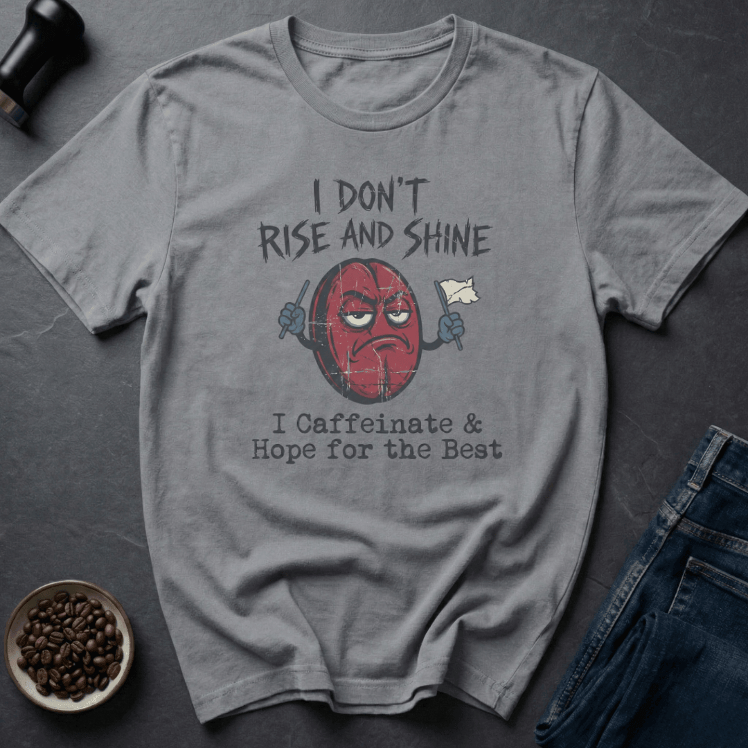 Coffee graphic Caffeinate Hope T-Shirt in Ice Grey / S by Caffeine Dept