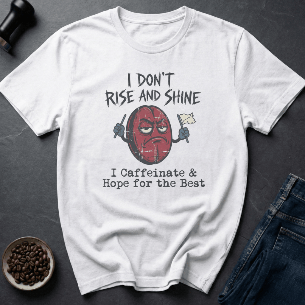 Coffee graphic Caffeinate Hope T-Shirt in Ice Grey / S by Caffeine Dept