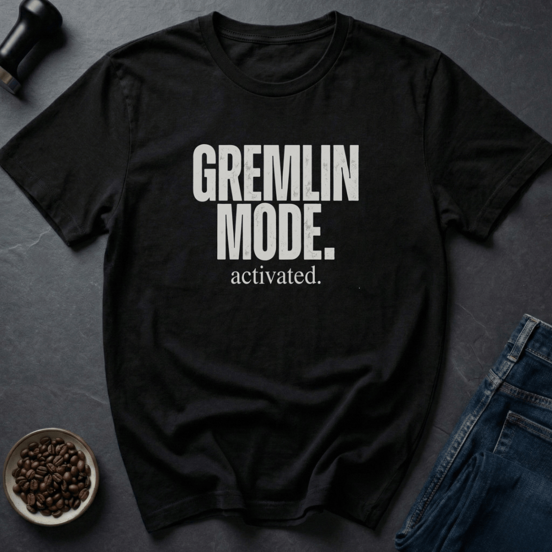 Coffee graphic Caffeinated Gremlin T-Shirt in Black / S by Caffeine Dept