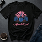 Coffee graphic Caffeinated Soul T-Shirt in Navy / S by Caffeine Dept