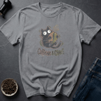 Coffee graphic Caffeine & Chaos T-Shirt in Light Blue / S by Caffeine Dept