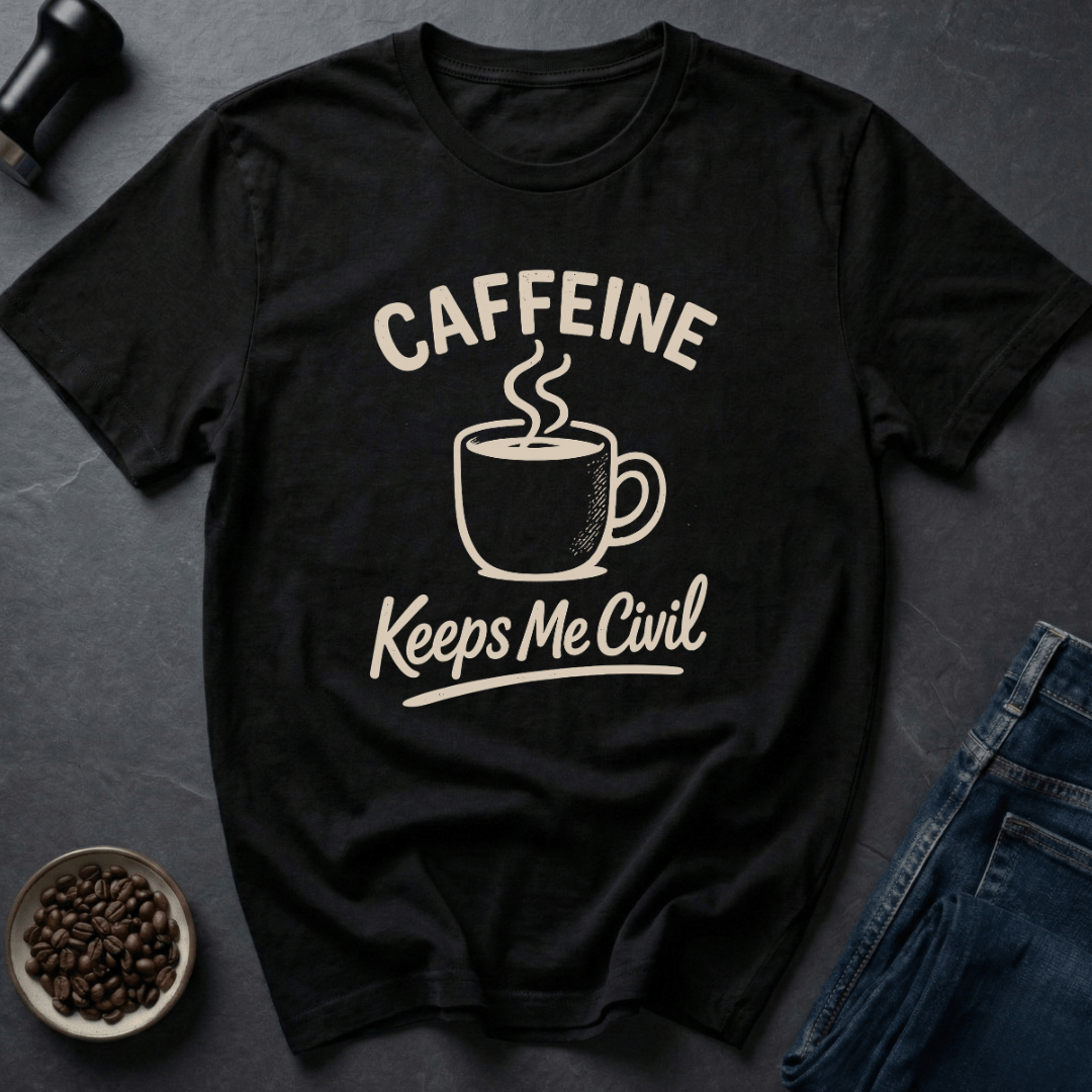 Coffee graphic Caffeine Civilizer T-Shirt in Black / S by Caffeine Dept