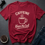 Coffee graphic Caffeine Civilizer T-Shirt in Heather Red / S by Caffeine Dept