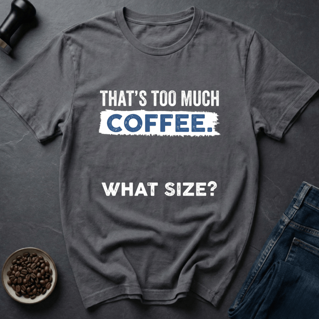 Coffee graphic Caffeine Damage T-Shirt in Charcoal / S by Caffeine Dept