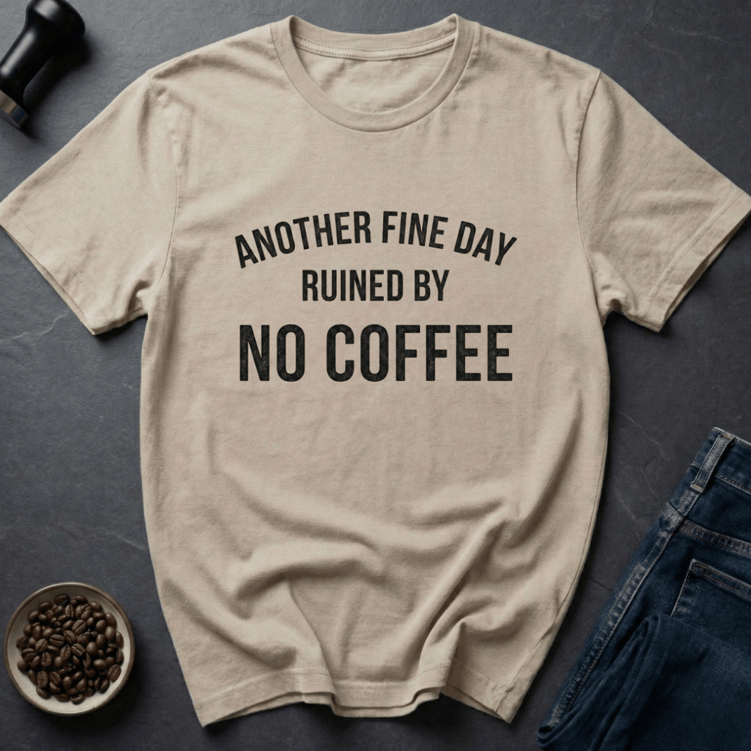 Coffee graphic Caffeine Disaster T-Shirt in Sand / S by Caffeine Dept