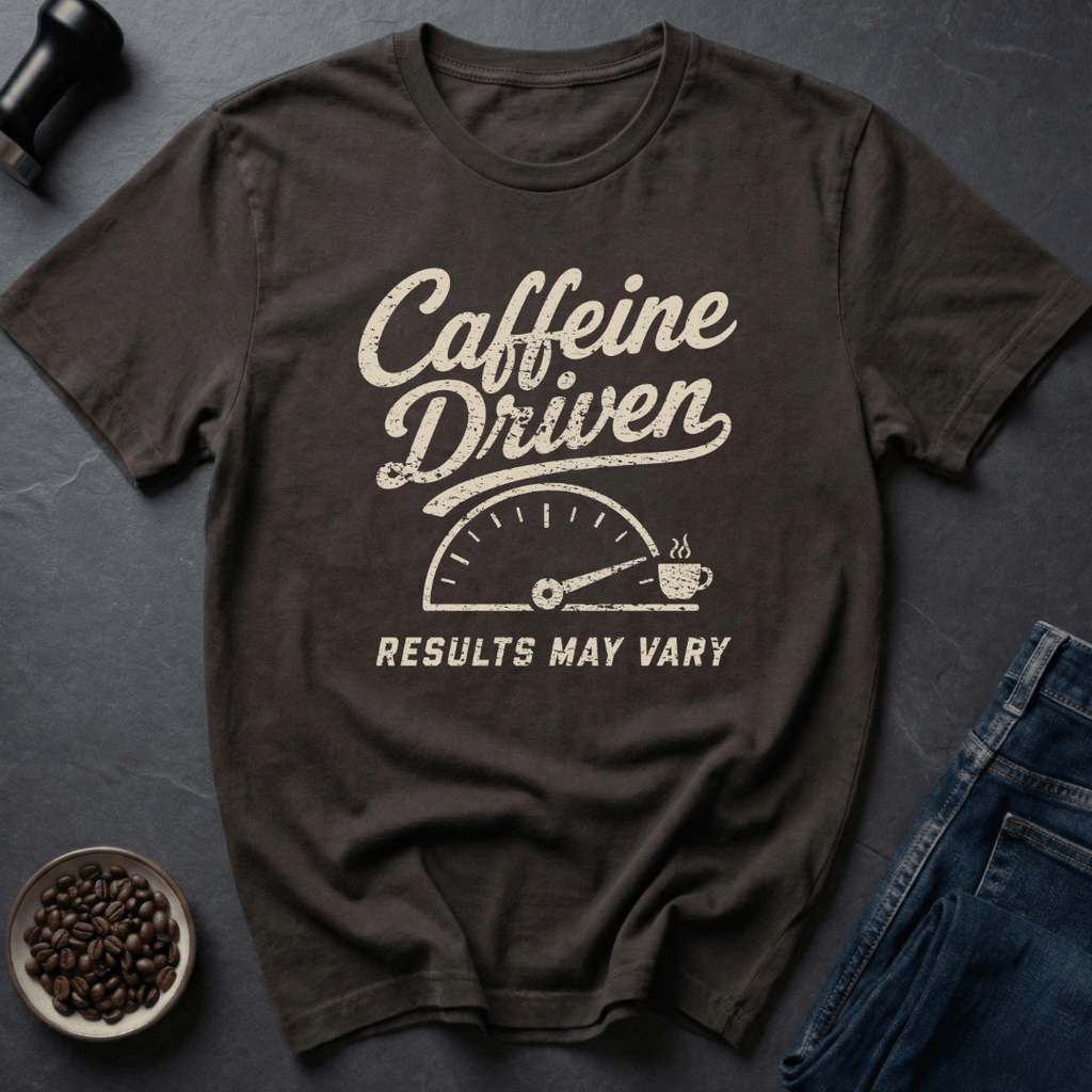 Coffee graphic Caffeine Driven T-Shirt in Dark Chocolate / S by Caffeine Dept