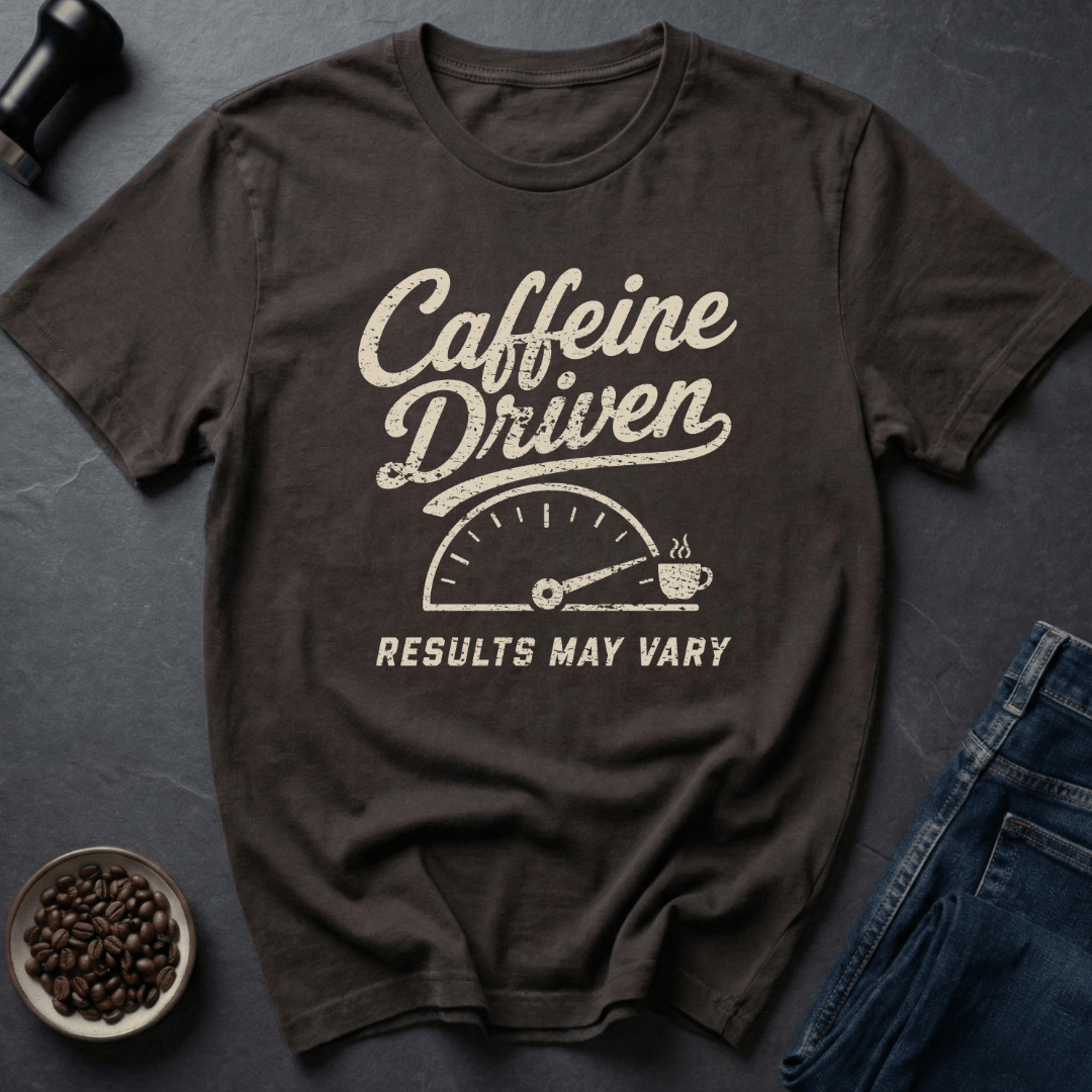 Coffee graphic Caffeine Driven T-Shirt in Dark Chocolate / S by Caffeine Dept
