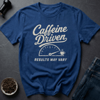 Coffee graphic Caffeine Driven T-Shirt in Royal / S by Caffeine Dept