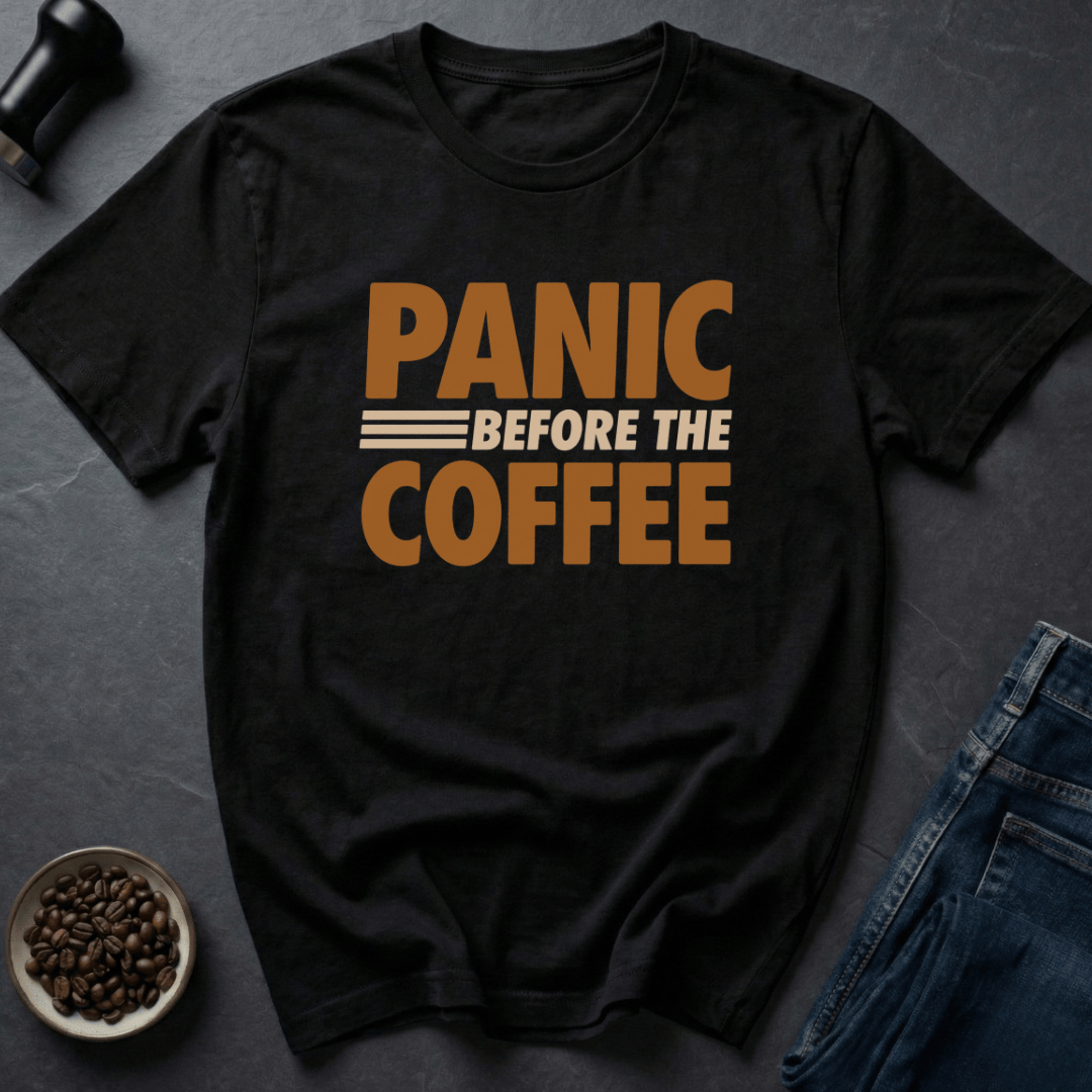 Coffee graphic Caffeine Emergency T-Shirt in Black / S by Caffeine Dept