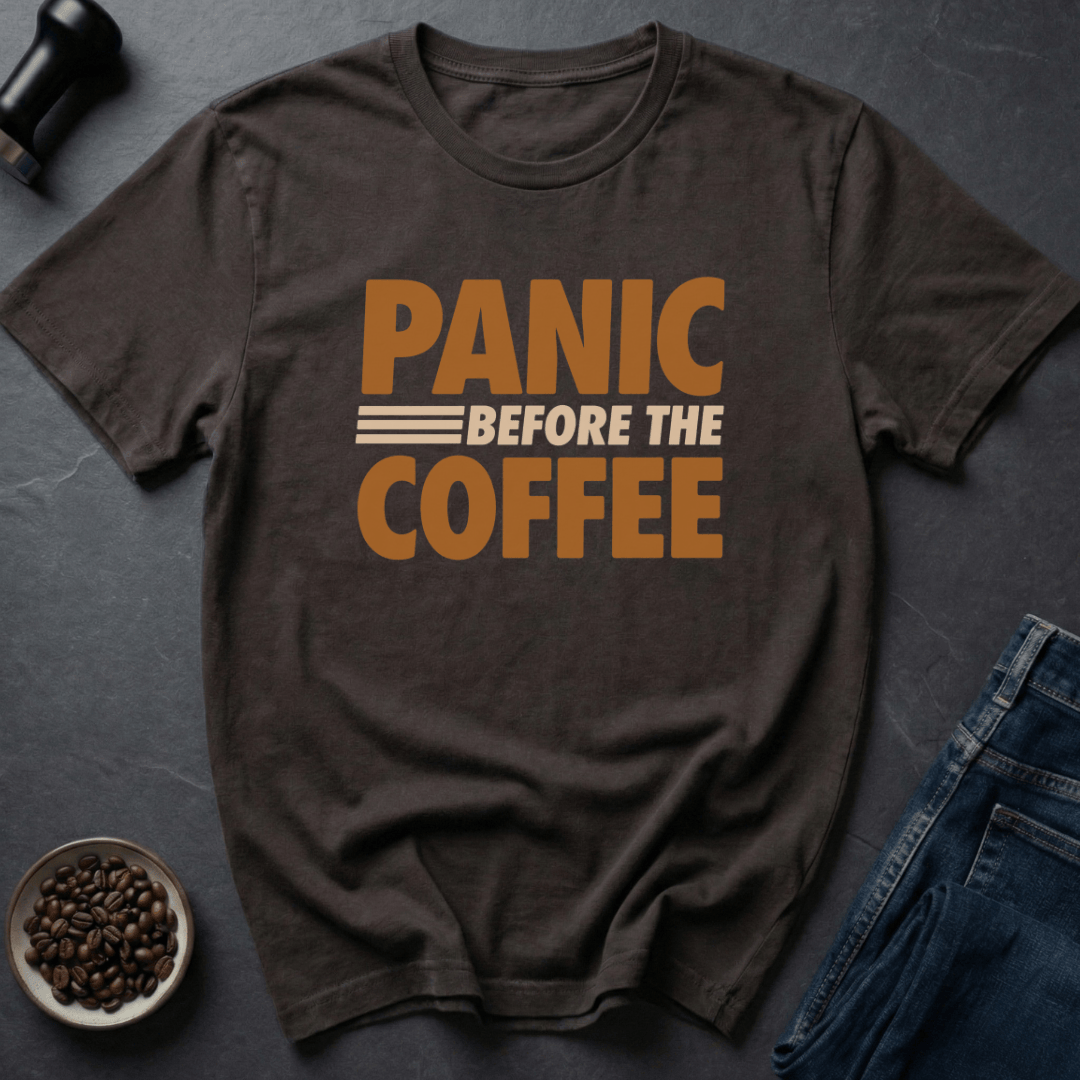 Coffee graphic Caffeine Emergency T-Shirt in Dark Chocolate / S by Caffeine Dept