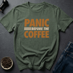 Coffee graphic Caffeine Emergency T-Shirt in Military Green / S by Caffeine Dept