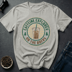 Coffee graphic Caffeine Explorer T-Shirt in Light Blue / S by Caffeine Dept