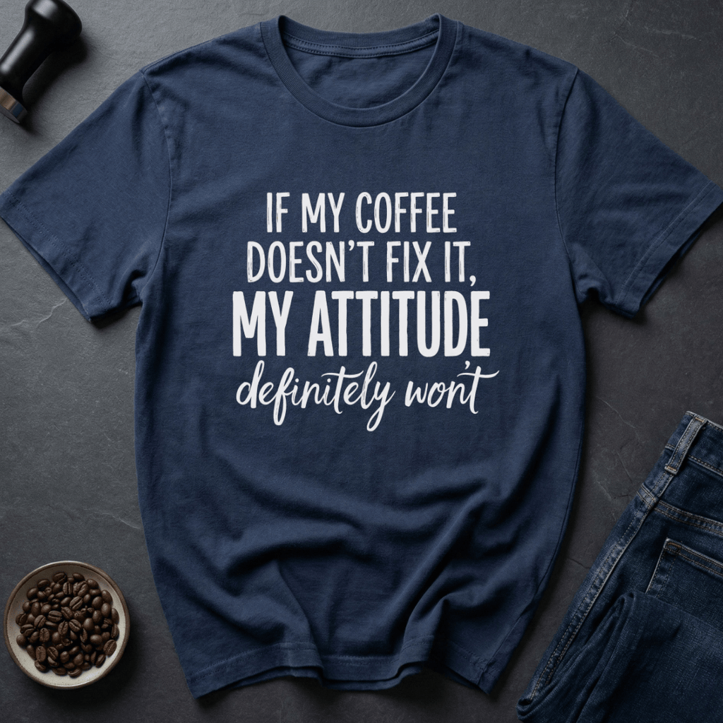 Coffee graphic Caffeine First T-Shirt in Navy / S by Caffeine Dept
