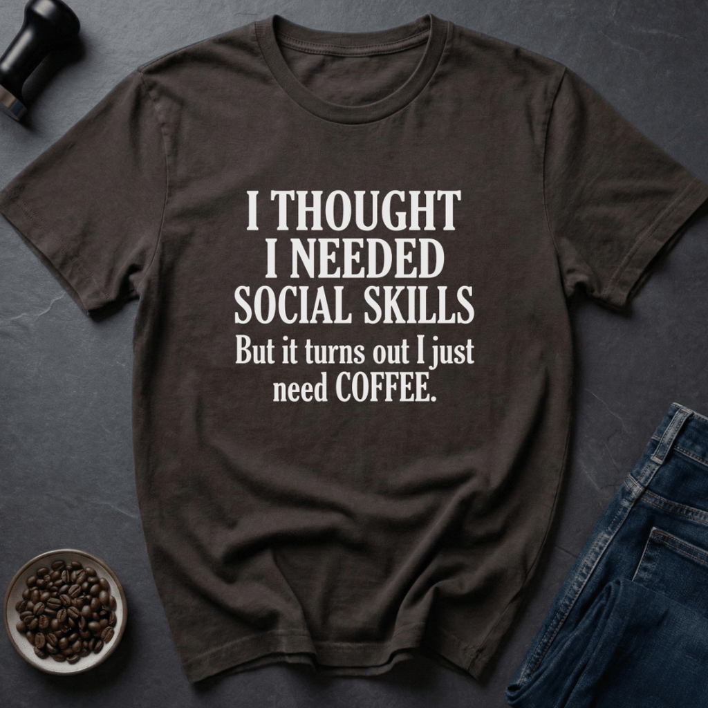 Coffee graphic Caffeine Hermit T-Shirt in Dark Chocolate / S by Caffeine Dept