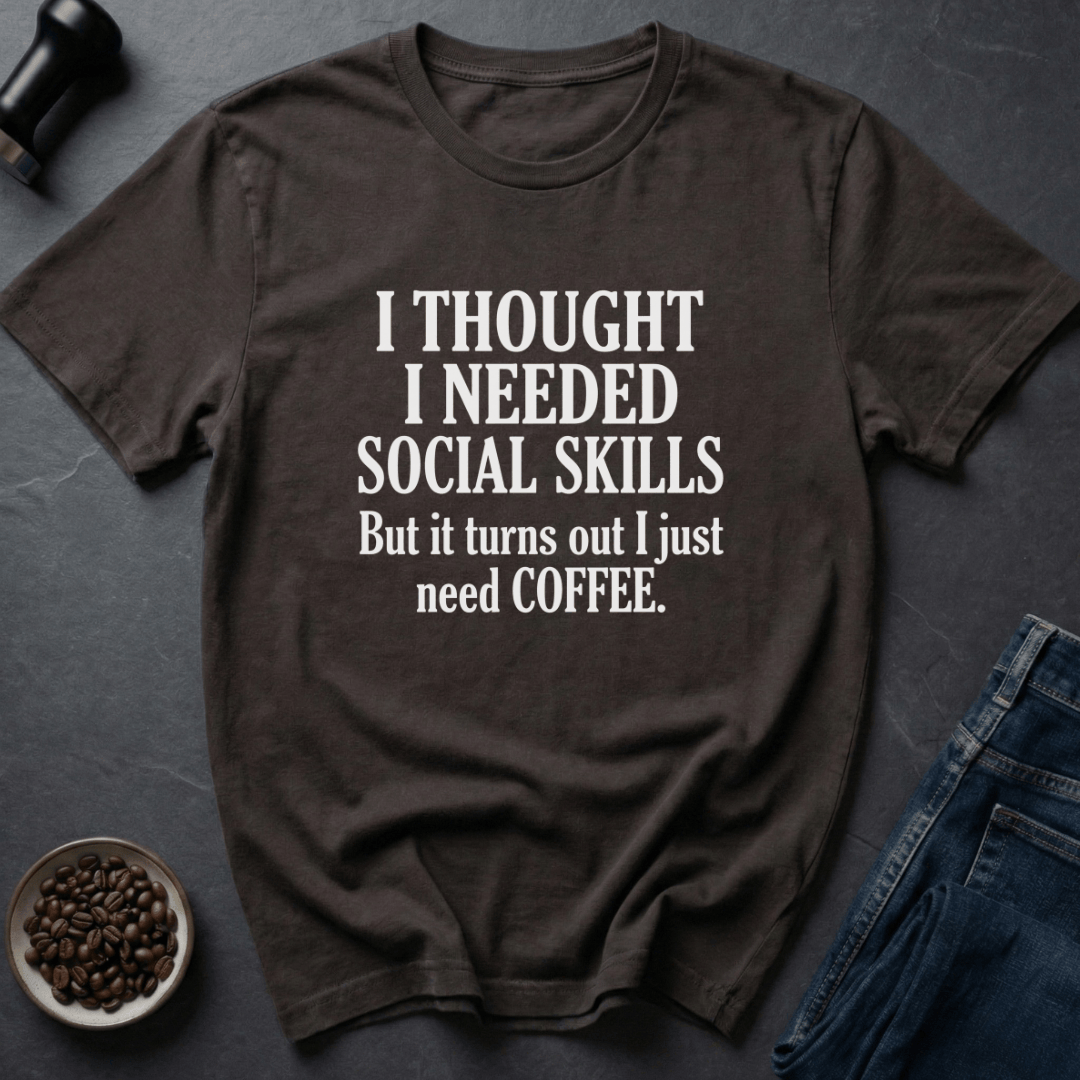Coffee graphic Caffeine Hermit T-Shirt in Dark Chocolate / S by Caffeine Dept