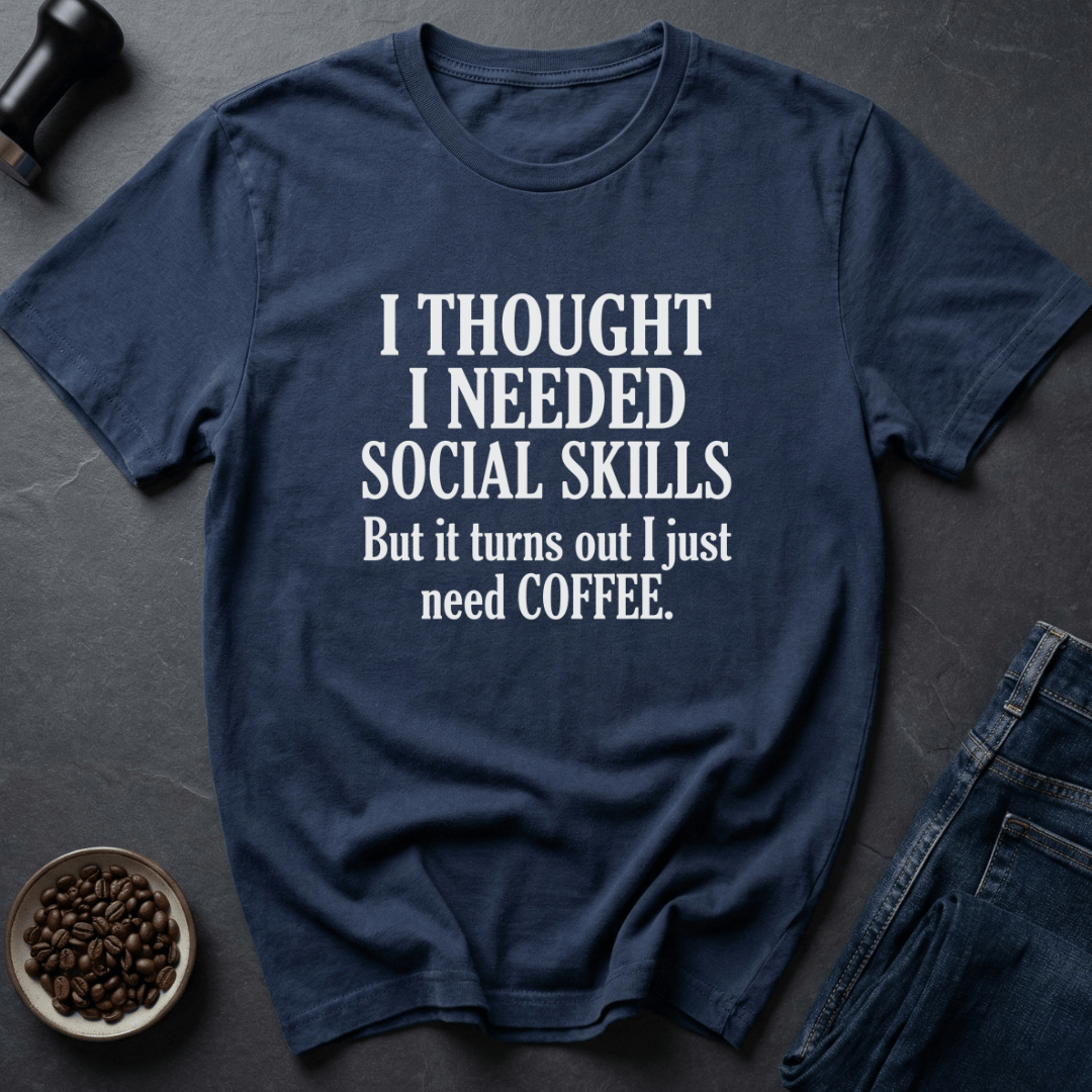 Coffee graphic Caffeine Hermit T-Shirt in Navy / S by Caffeine Dept