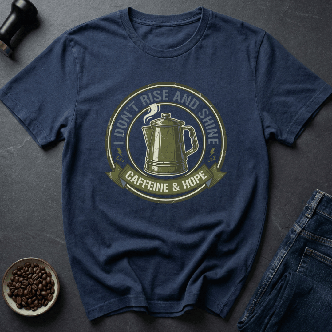 Coffee graphic Caffeine Hope T-Shirt in Navy / S by Caffeine Dept