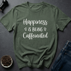 Coffee graphic Caffeine Joy T-Shirt in Military Green / S by Caffeine Dept