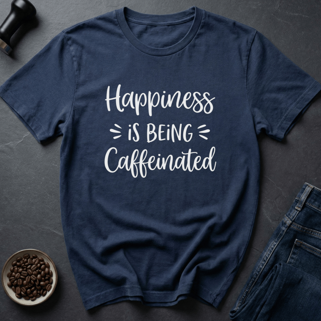 Coffee graphic Caffeine Joy T-Shirt in Navy / S by Caffeine Dept
