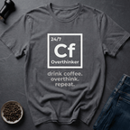Coffee graphic Caffeine Mind T-Shirt in Military Green / S by Caffeine Dept