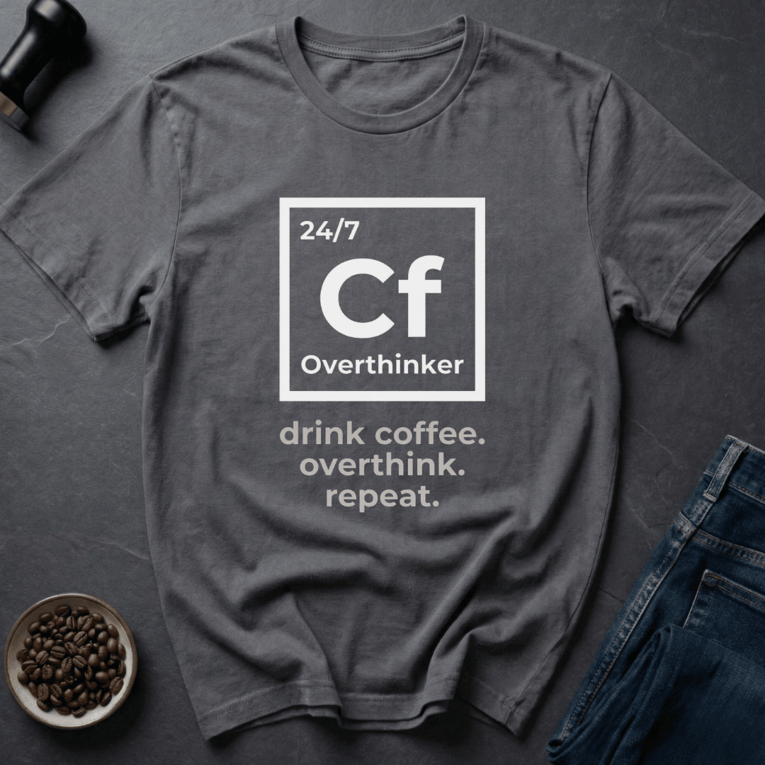 Coffee graphic Caffeine Mind T-Shirt in Military Green / S by Caffeine Dept