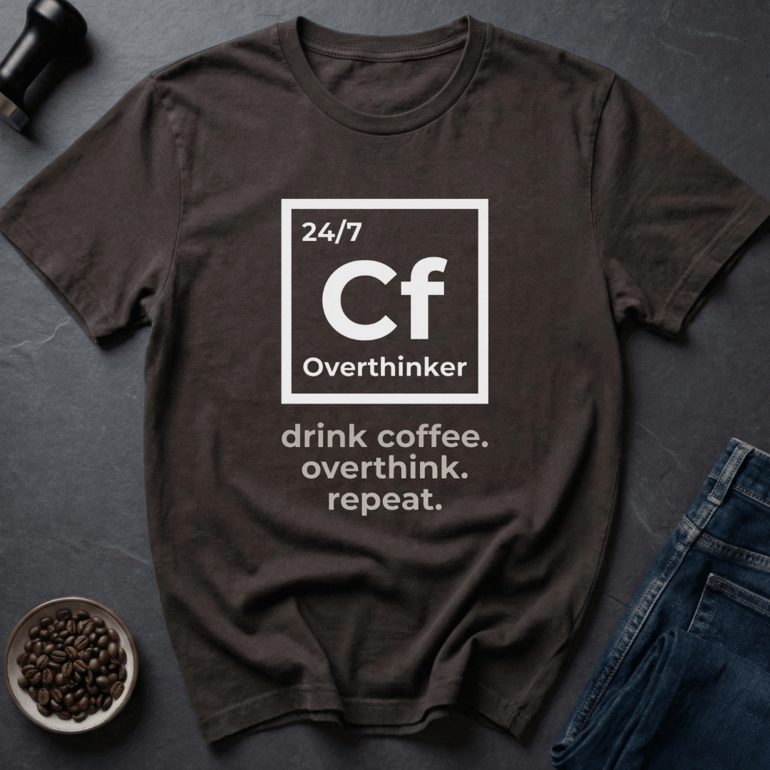 Coffee graphic Caffeine Mind T-Shirt in Military Green / S by Caffeine Dept