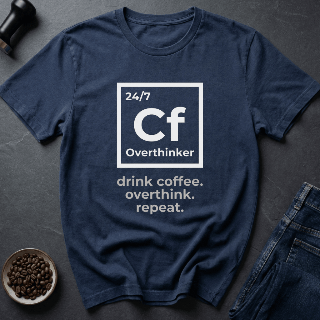 Coffee graphic Caffeine Mind T-Shirt in Military Green / S by Caffeine Dept