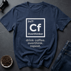 Coffee graphic Caffeine Mind T-Shirt in Military Green / S by Caffeine Dept