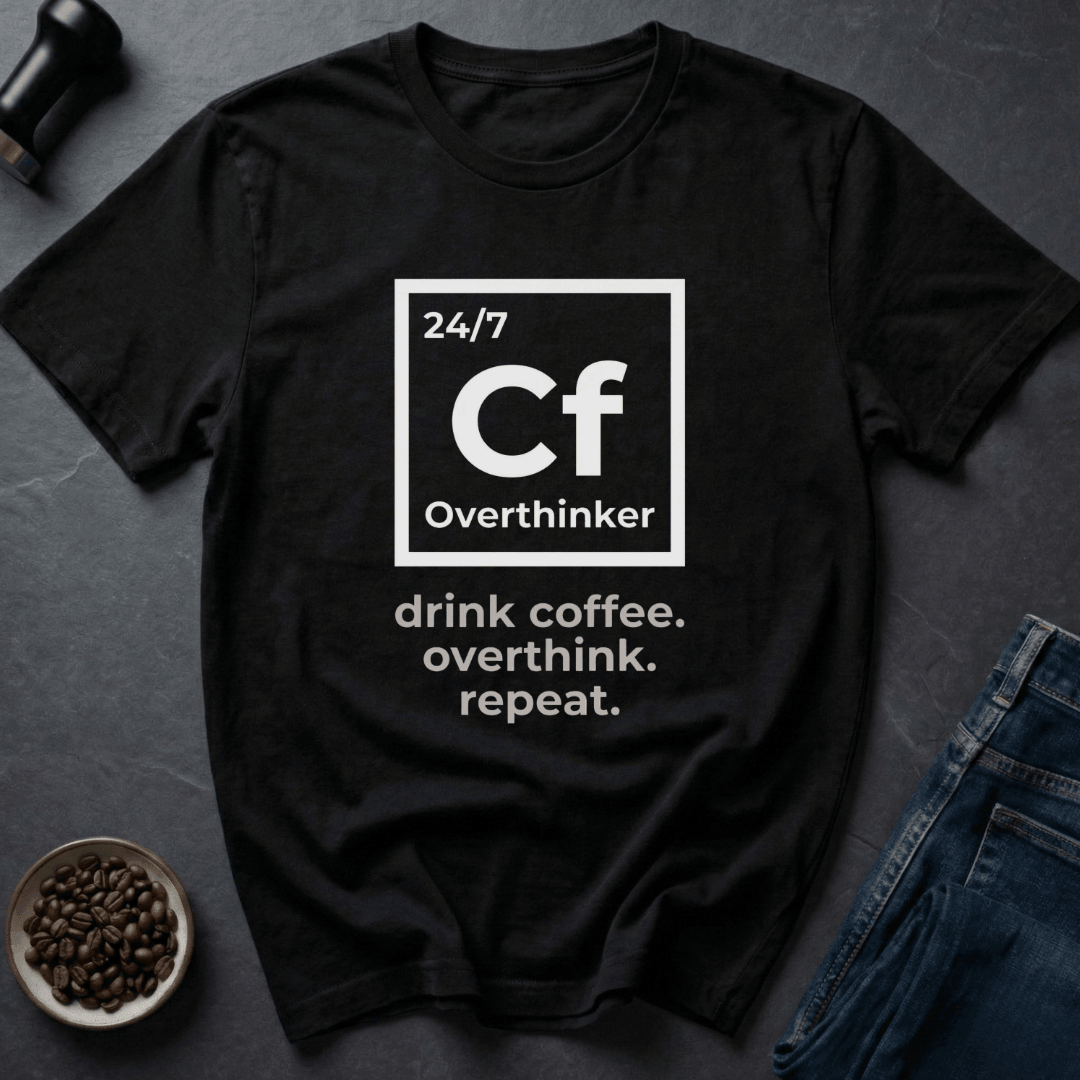 Coffee graphic Caffeine Mind T-Shirt in Military Green / S by Caffeine Dept