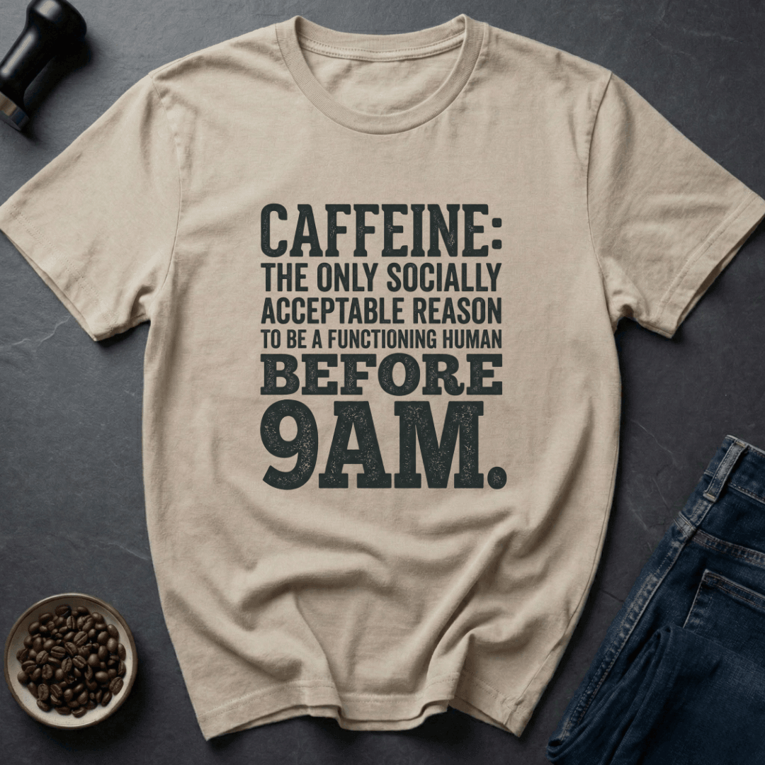 Coffee graphic Caffeine Mode T-Shirt in Sport Grey / S by Caffeine Dept