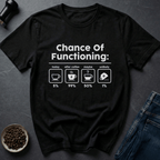 Coffee graphic Caffeine Odds T-Shirt in Black / S by Caffeine Dept