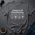 Coffee graphic Caffeine Odds T-Shirt in Charcoal / S by Caffeine Dept