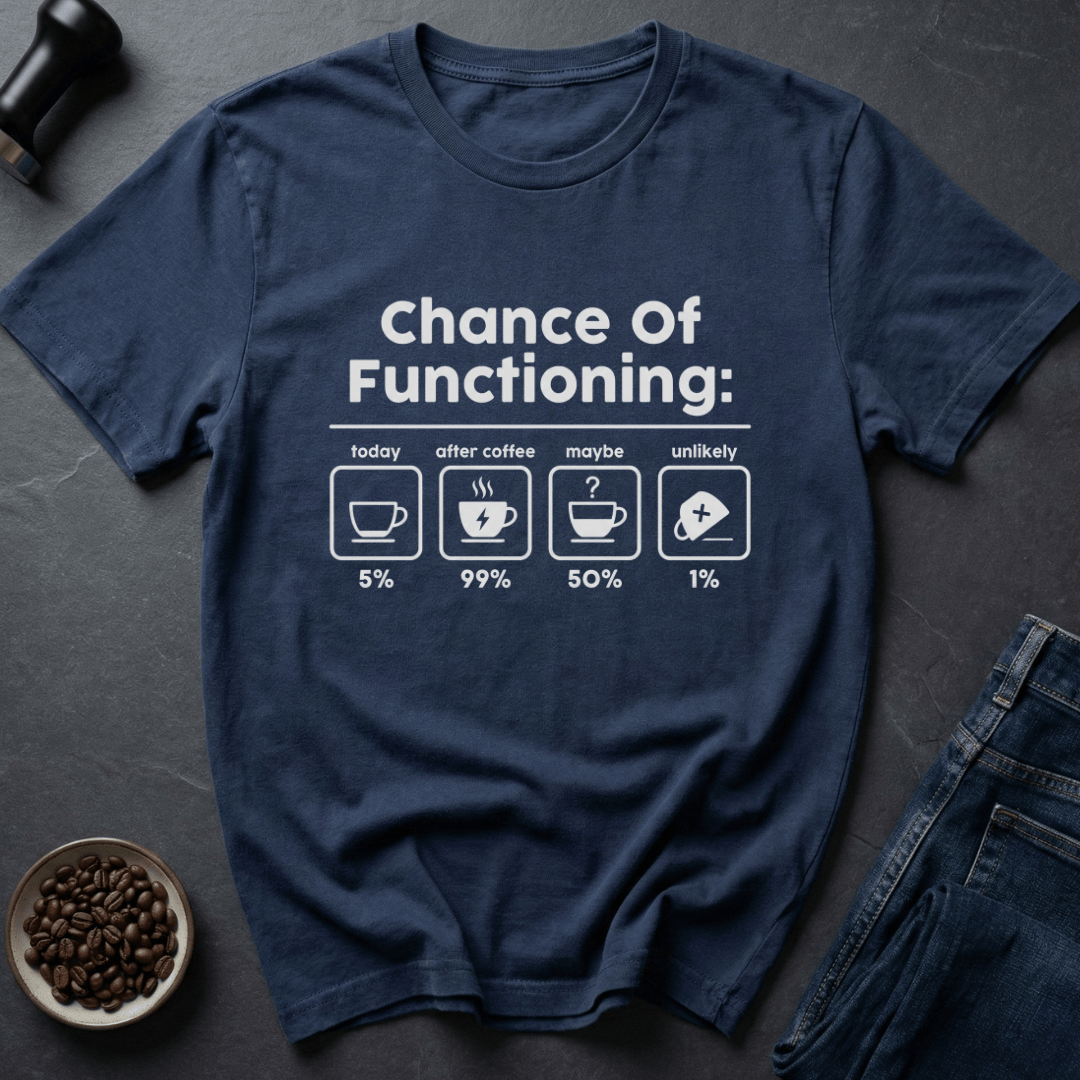 Coffee graphic Caffeine Odds T-Shirt in Navy / S by Caffeine Dept