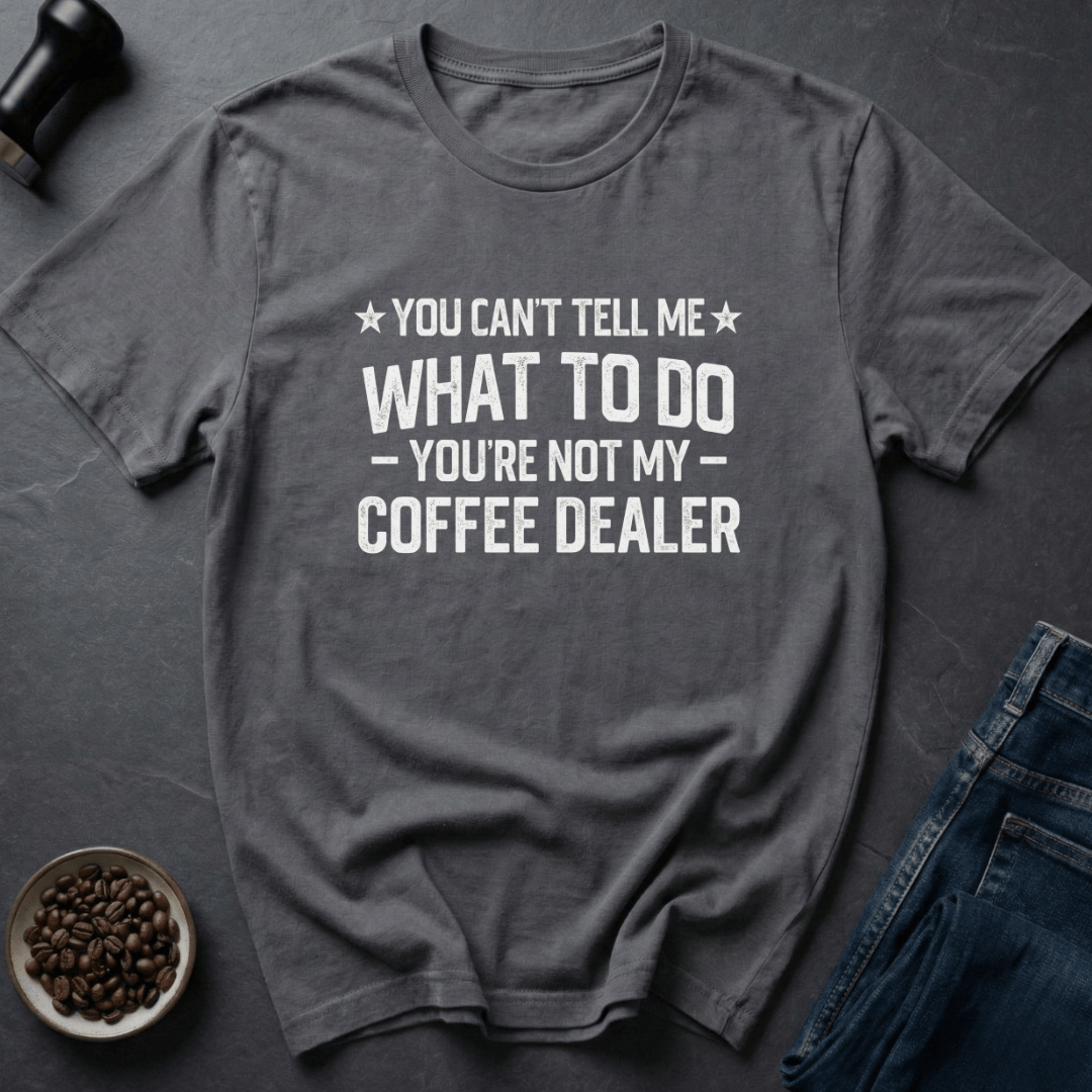 Coffee graphic Caffeine Outlaw T-Shirt in Charcoal / S by Caffeine Dept