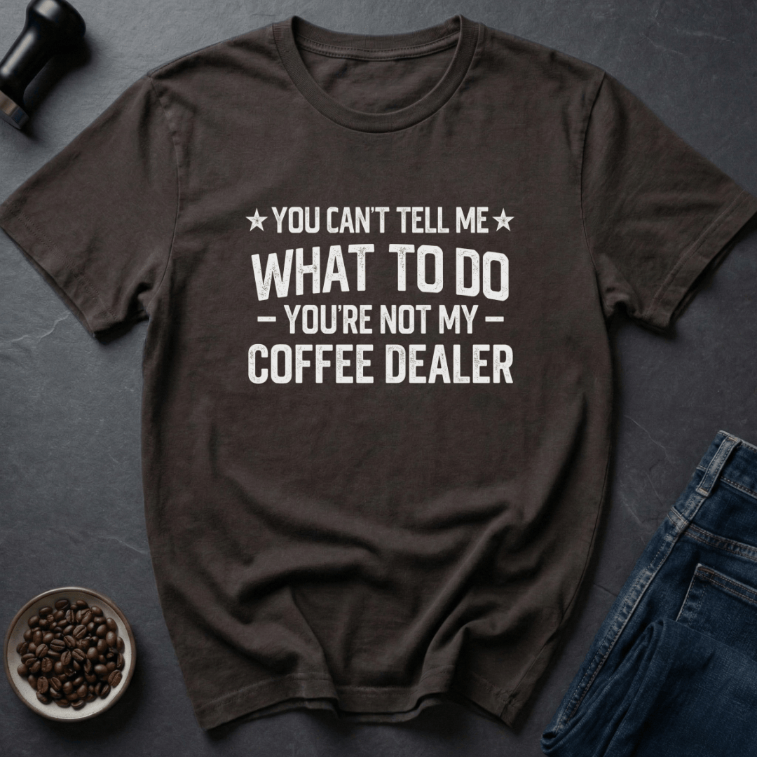 Coffee graphic Caffeine Outlaw T-Shirt in Dark Chocolate / S by Caffeine Dept