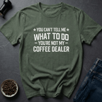 Coffee graphic Caffeine Outlaw T-Shirt in Military Green / S by Caffeine Dept