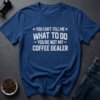 Coffee graphic Caffeine Outlaw T-Shirt in Royal / S by Caffeine Dept