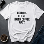Coffee graphic Caffeine Pause T-Shirt in White / S by Caffeine Dept