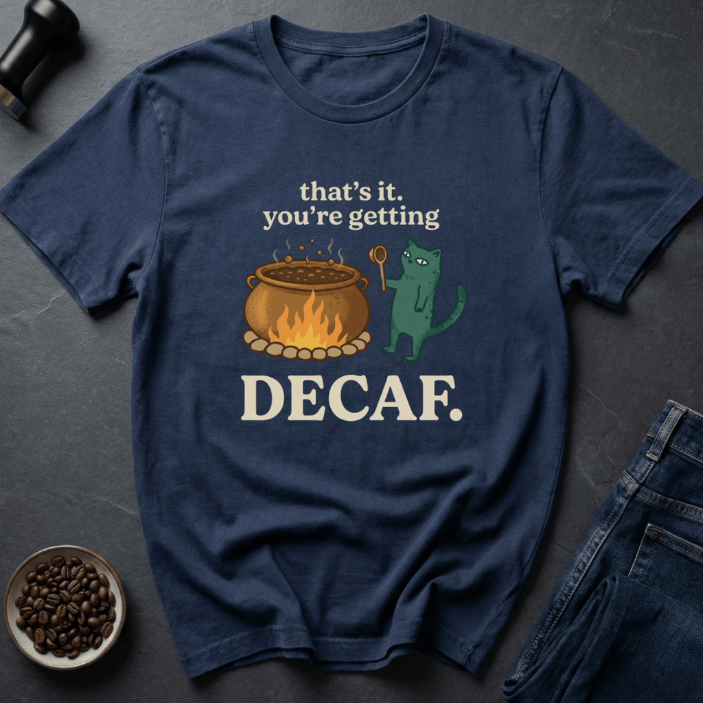 Coffee graphic Caffeine Revoked T-Shirt in Navy / S by Caffeine Dept
