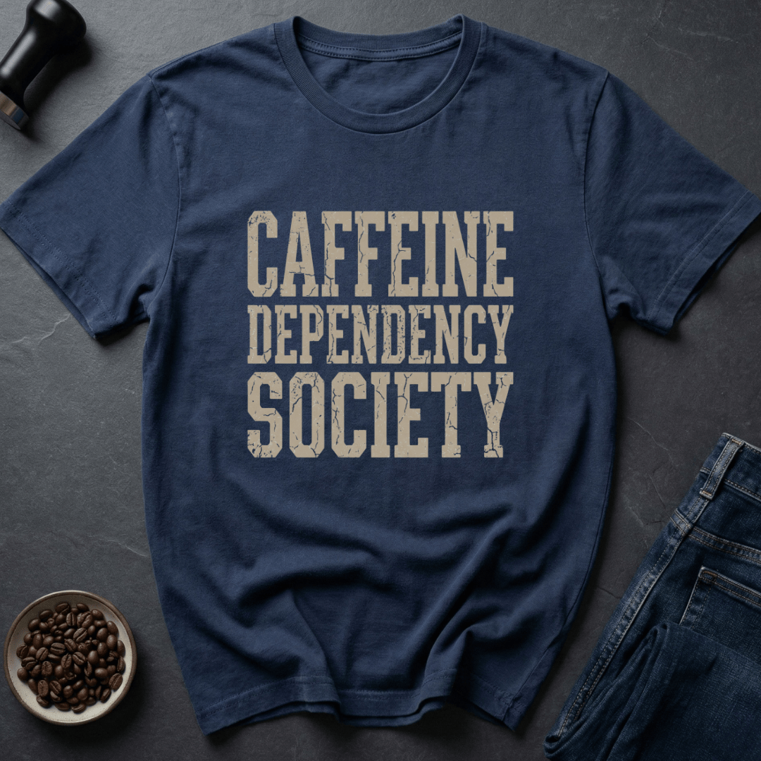 Coffee graphic Caffeine Society T-Shirt in Navy / S by Caffeine Dept