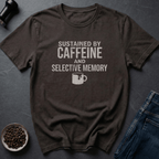 Coffee graphic Caffeine Sustained T-Shirt in Dark Chocolate / S by Caffeine Dept
