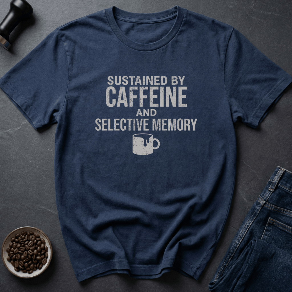 Coffee graphic Caffeine Sustained T-Shirt in Navy / S by Caffeine Dept
