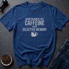 Coffee graphic Caffeine Sustained T-Shirt in Royal / S by Caffeine Dept